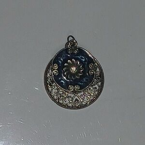 Elegant Blue and Silver Pendant